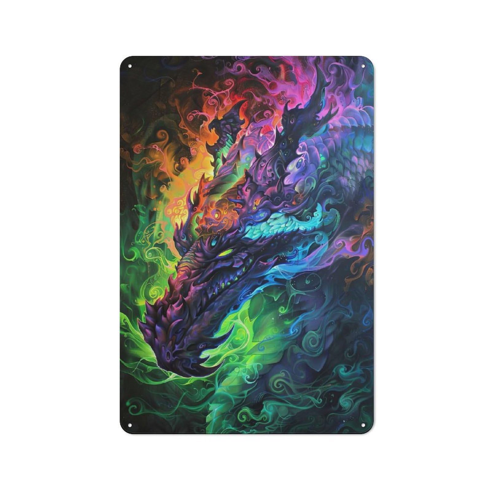 Junmoney Neon Xi Tin Wall Plaque 30X20cm With For Hobby Room Or Studio, For Updating Hobby Room And Studio After Moving