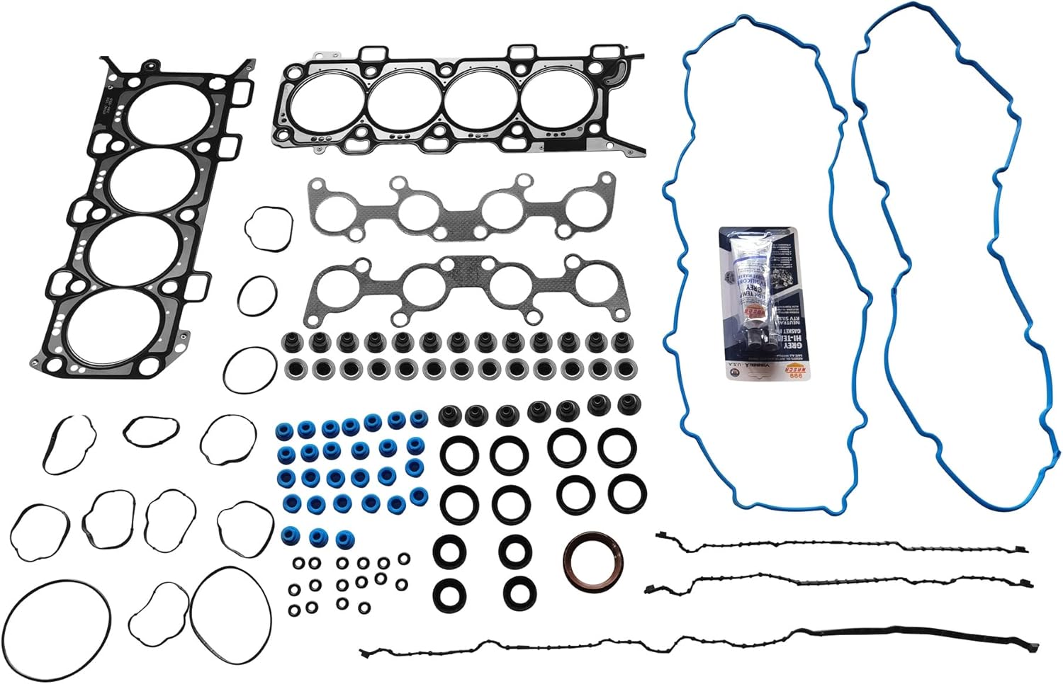 Partsflow Cylinder Head Gasket MLS Set for Ford F-150 V8 2013-2014 for Ford F-150 V8 Flex 2011-2014 for Ford Mustang V8 2011-2014 4951CC 302CID (32 Valve), VIN Code F OE#HS26550PT