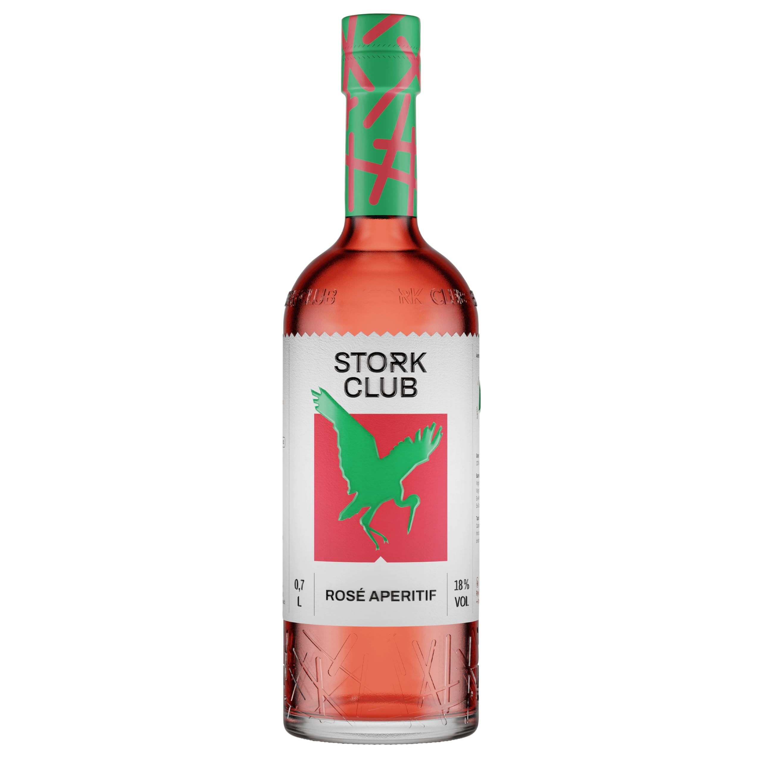 STORK CLUB Rosé Apéritif (1 x 0,7 l) – Außergewöhnlicher Roséwein-Aperitif mit 18% vol.