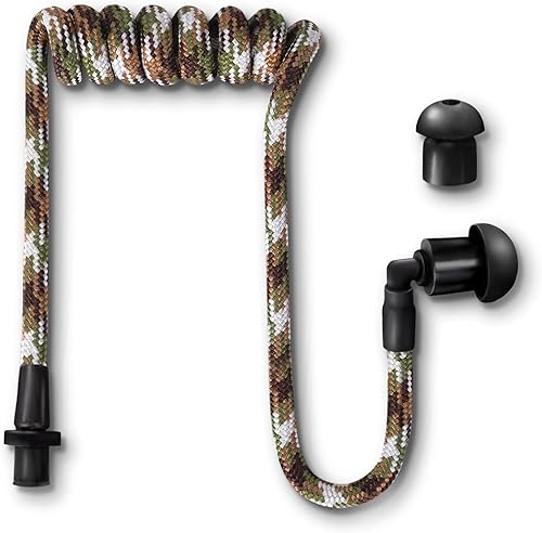 Miniatura 10 de Tubeez Walkie Talkie Auricular con tapones negros para los oídos – Tubo roscado de bloqueo de humedad que se adapta a cualquier auricular de radio