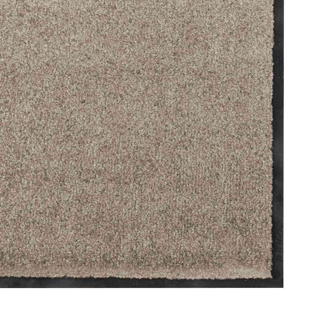 Fußmatte Beige Schwarz 120x250cm Polyamid Sauberlaufmatte