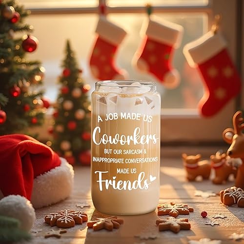 Miniatura 3 de Fairy's Gift Taza de café de cristal de la amistad para compañeros de trabajo, regalos de cumpleaños para mujeres, amigos, amigos, amigos, amigos,