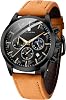 BENYAR BY Herrenuhr Uhren Herren Wasserdicht Herrenuhren Chronograph m?nner Armbanduhr für Herren Eleganz Lederarmband/Edelstahl Quarz Geburtstags/Weihnachts Gold/Silber/Blau/Schwarz