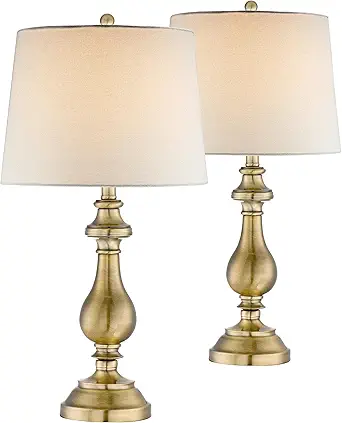 Fairlee 26-inch Brass Candlestick Table Lamps Set of 2