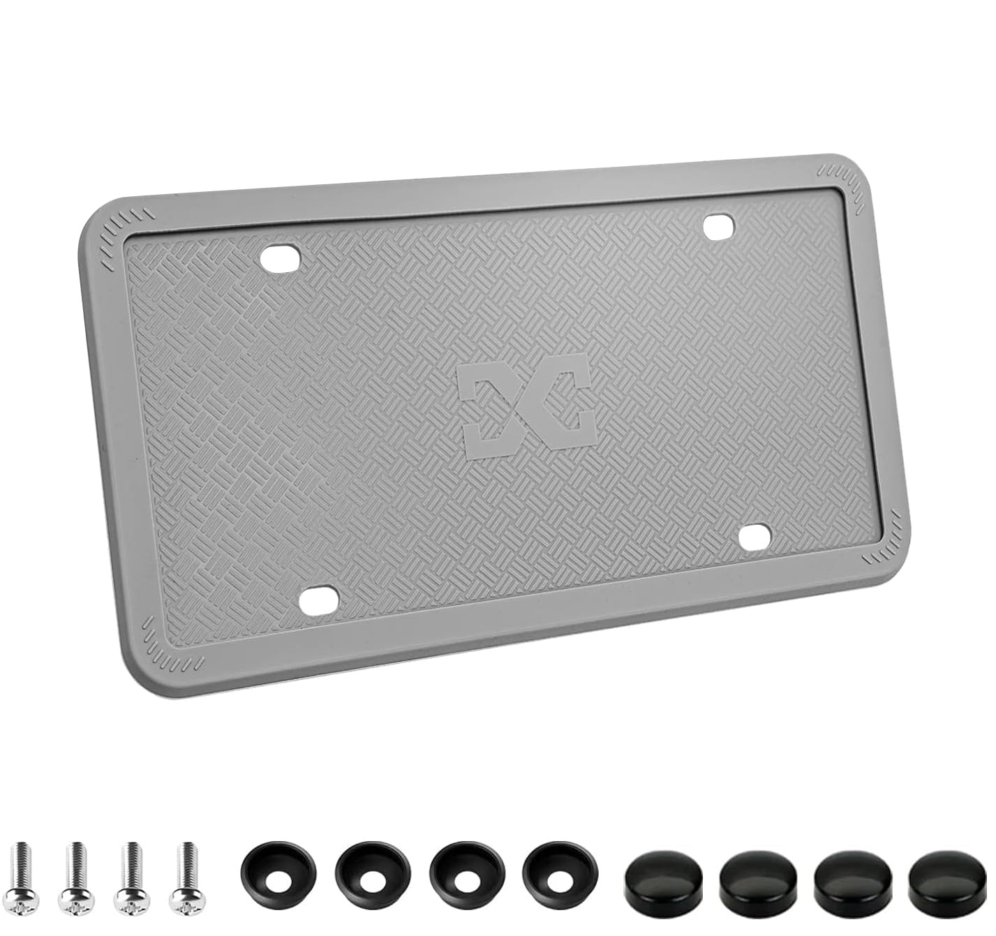 Amazon.com: XCLPF Silicone Gray License Plate Frame Covers 1 Pack