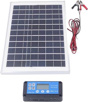50W Solar Panel Kit, Stable 18V Efficient PortableSolar Panel MPPT Controller for Outdoor