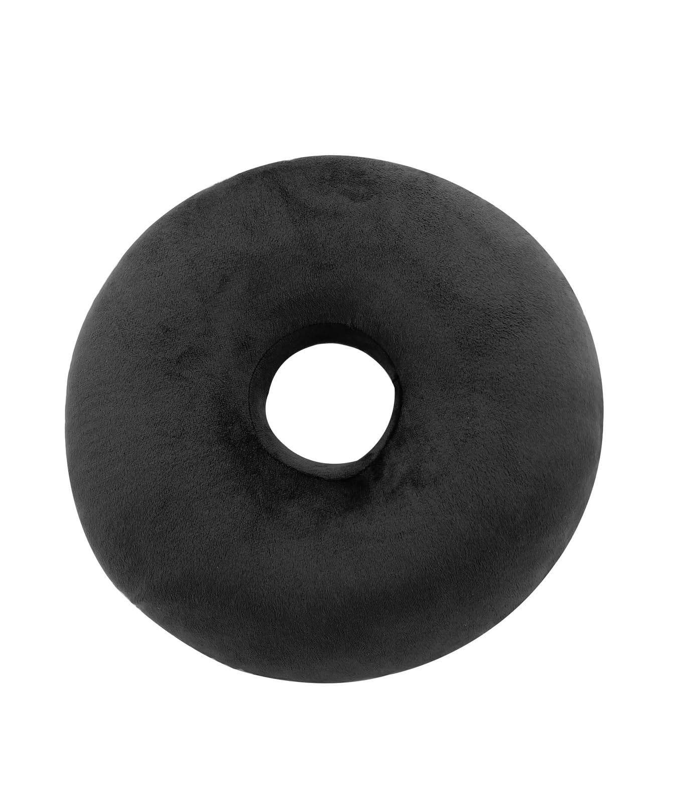 SUBLXPoten Piercing Pillow Ear Wearable Donut Pillow For Sleep Hotel Camping for Side Sleepers(Velvet Black)