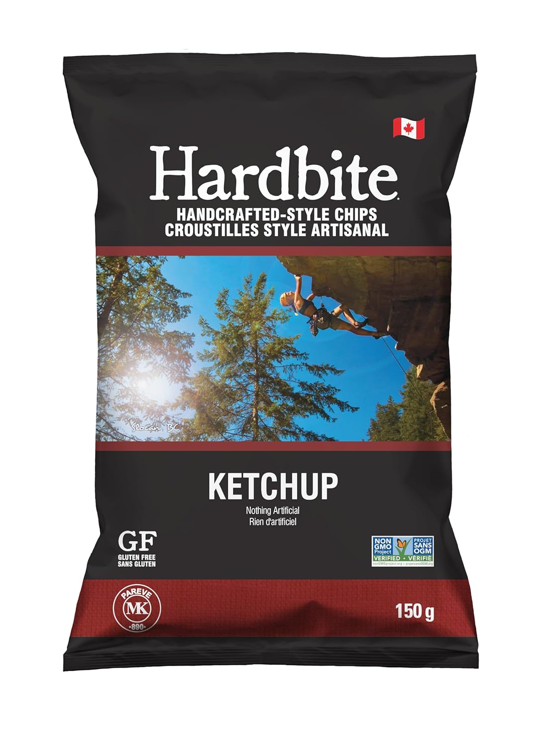 Hardbite Handcrafted Ketchup Chips 150g/5.3oz Farmer Grown {Canadian}