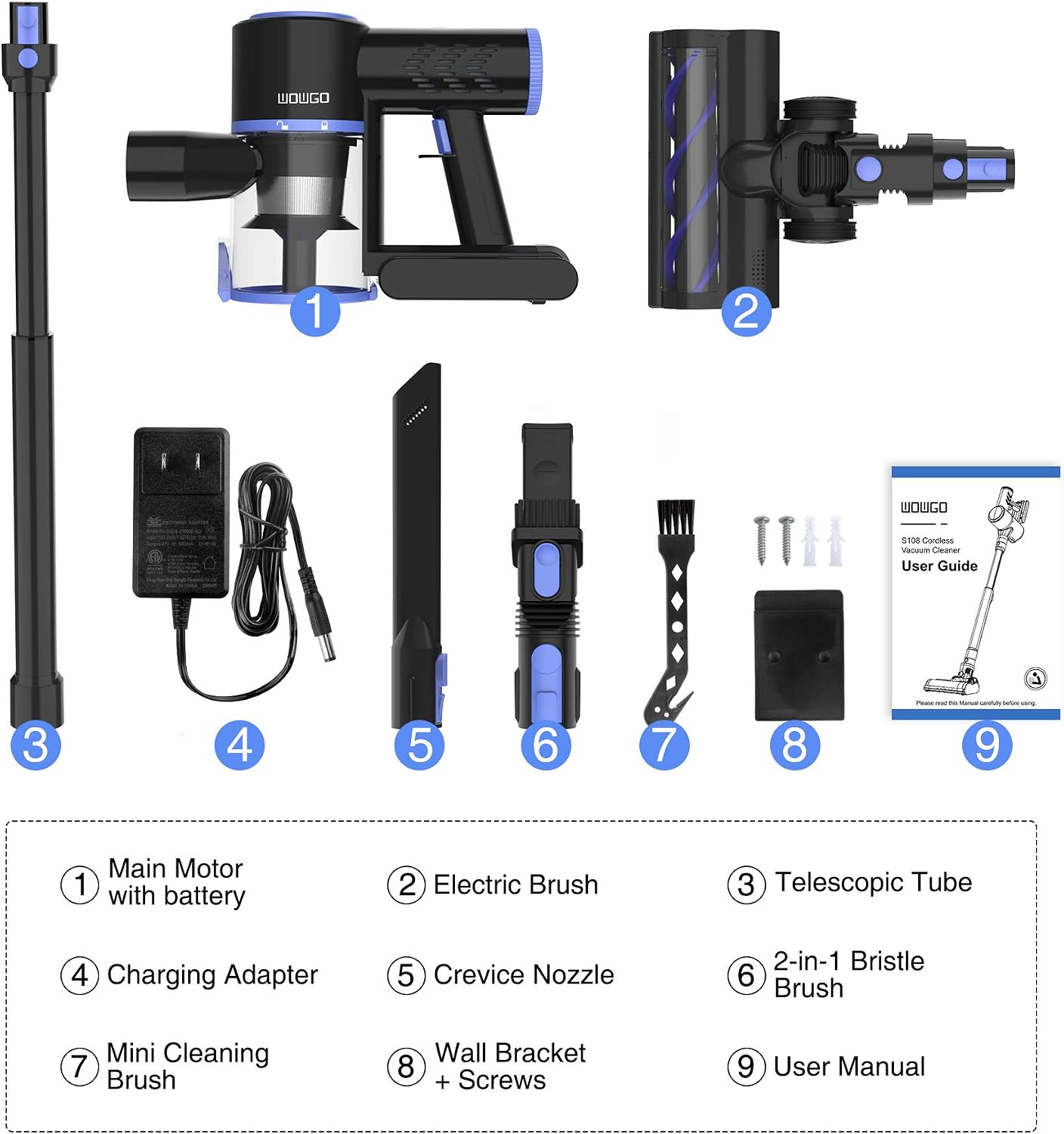 Buy Wowgo Cordless Vacuum Cleaner, 160W 