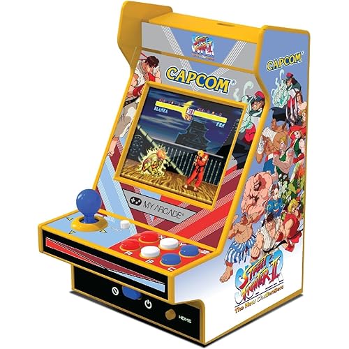 My Arcade Super Street Fighter II Nano Player Pro: 2 Games in 1, 4.8" Video Game Collectible