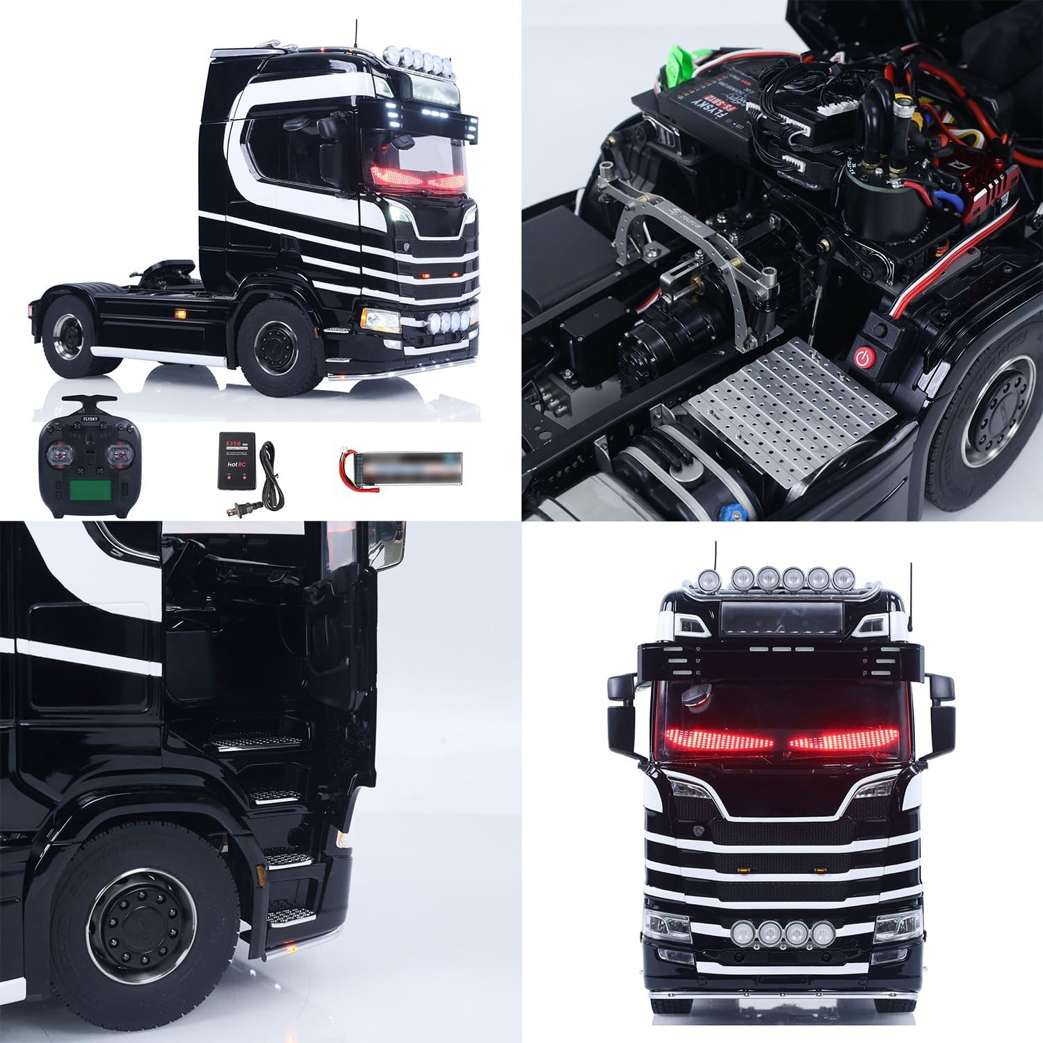 TOUCAN RC HOBBY Unitru 05 770S 1/14 RC Tractor Truck 4x4 Metal Chassis RTR 3Speed Gearbox Remote Control Lorry Car Smoke Light Sound ST8 Battery for Ages 18+