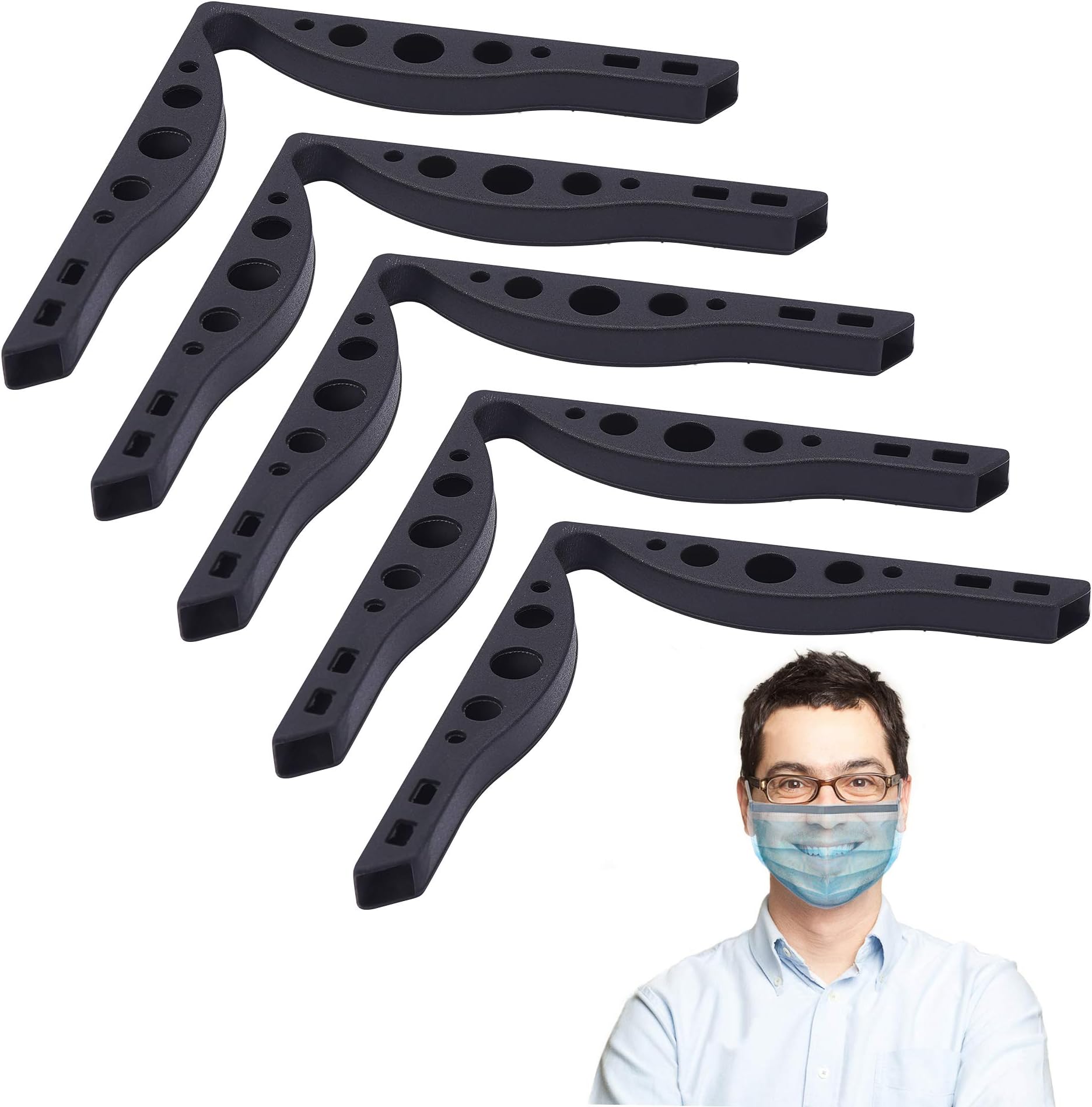RGOSME Anti Fog Nose Bridge Washable Reusable Silicone