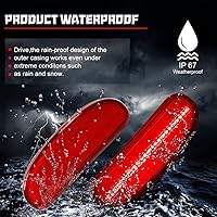 Vista 6 de GTINTHEBOX Conjunto de carcasa de la lámpara de guardabarros de luz de marcador lateral trasero de lente roja compatible con NISSAN CUBE 26195-1FC0A