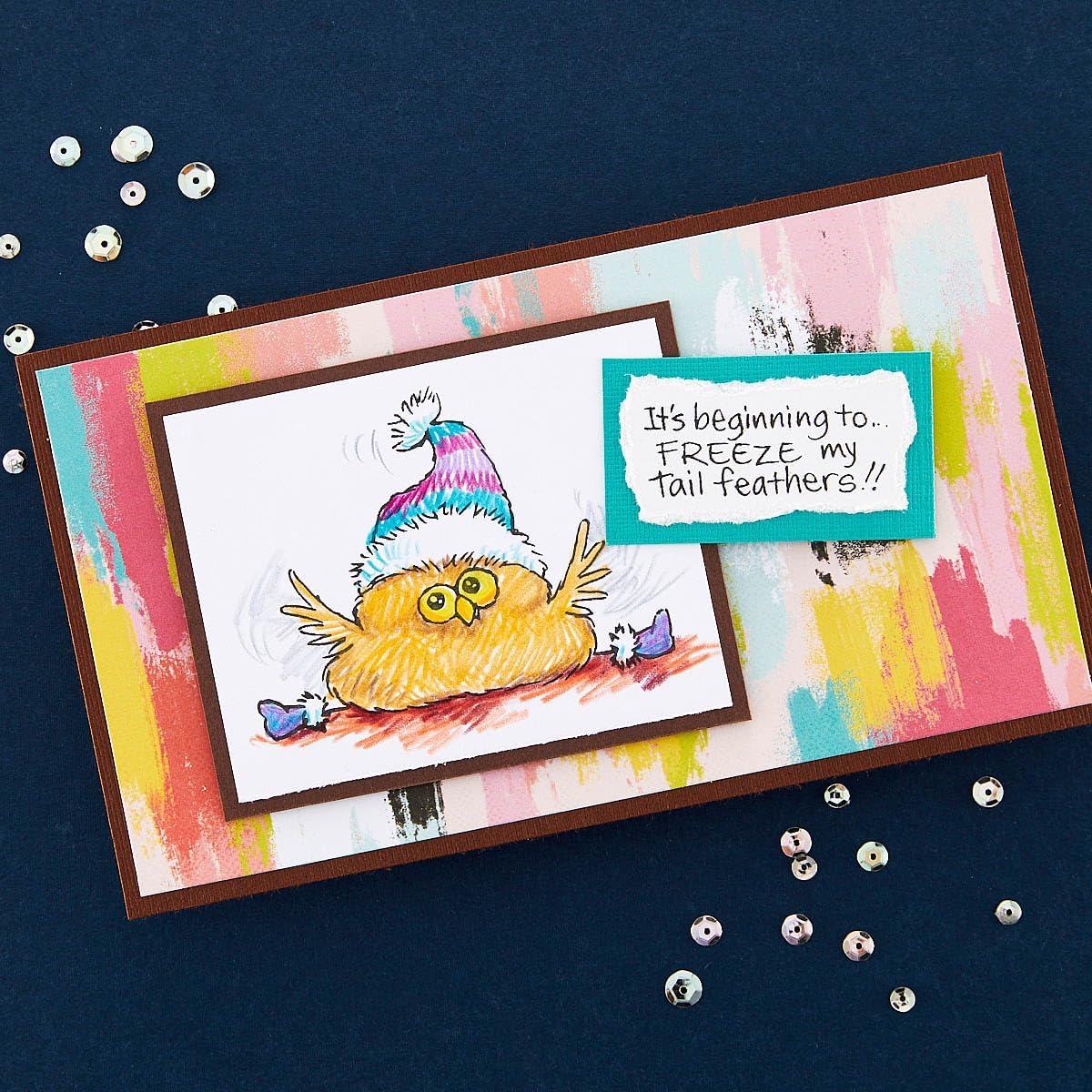 Spellbinders FransFormer Snow Birds Clear Stamp Set