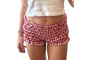 Checkerboard Pattern Printed Women's Sexy Sleep Bottoms