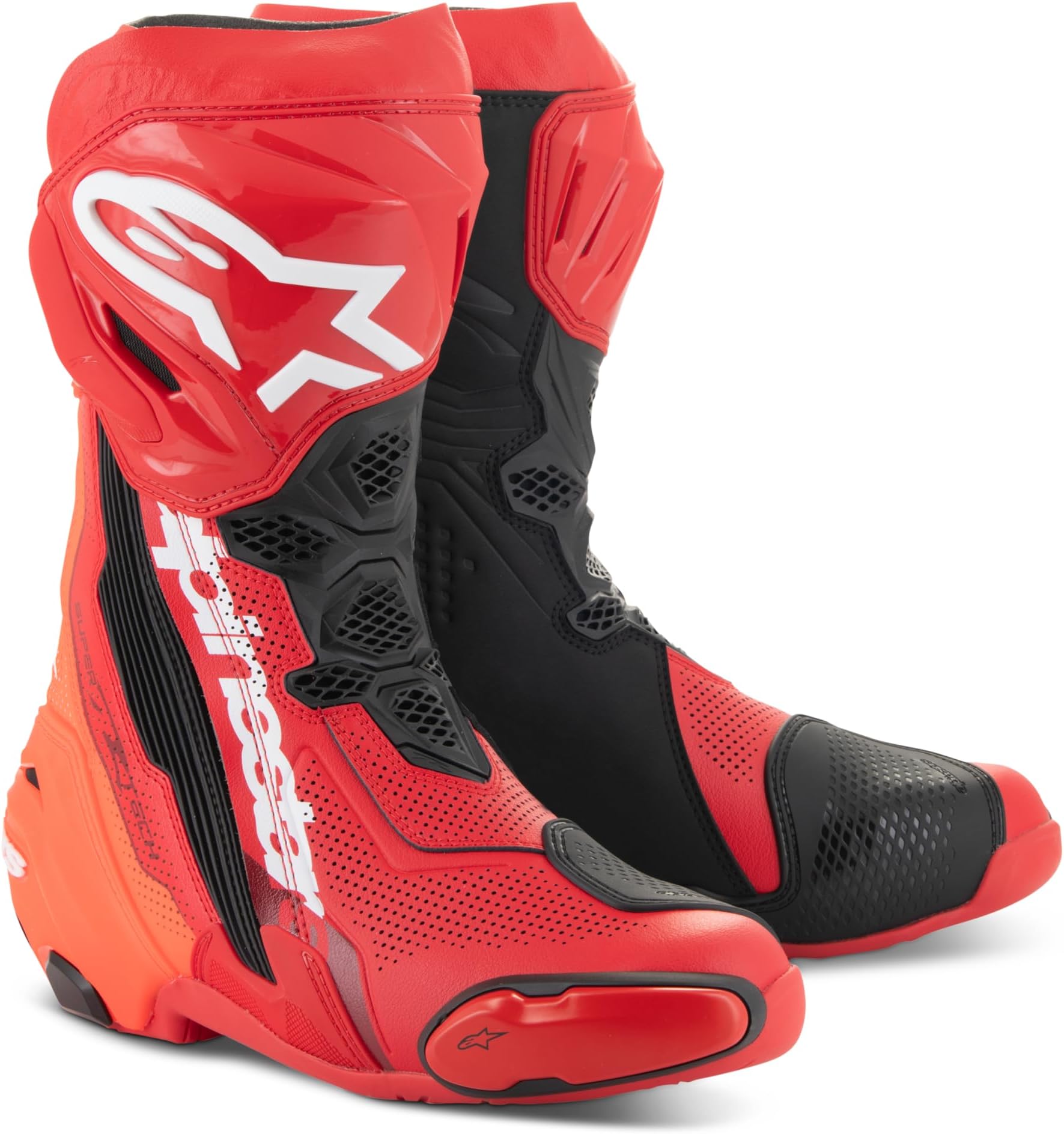Alpinestars Supertech R Vented Racing Motorcycle Boots, CE-Certified, Lightweight, Advanced Ventilation & Grip