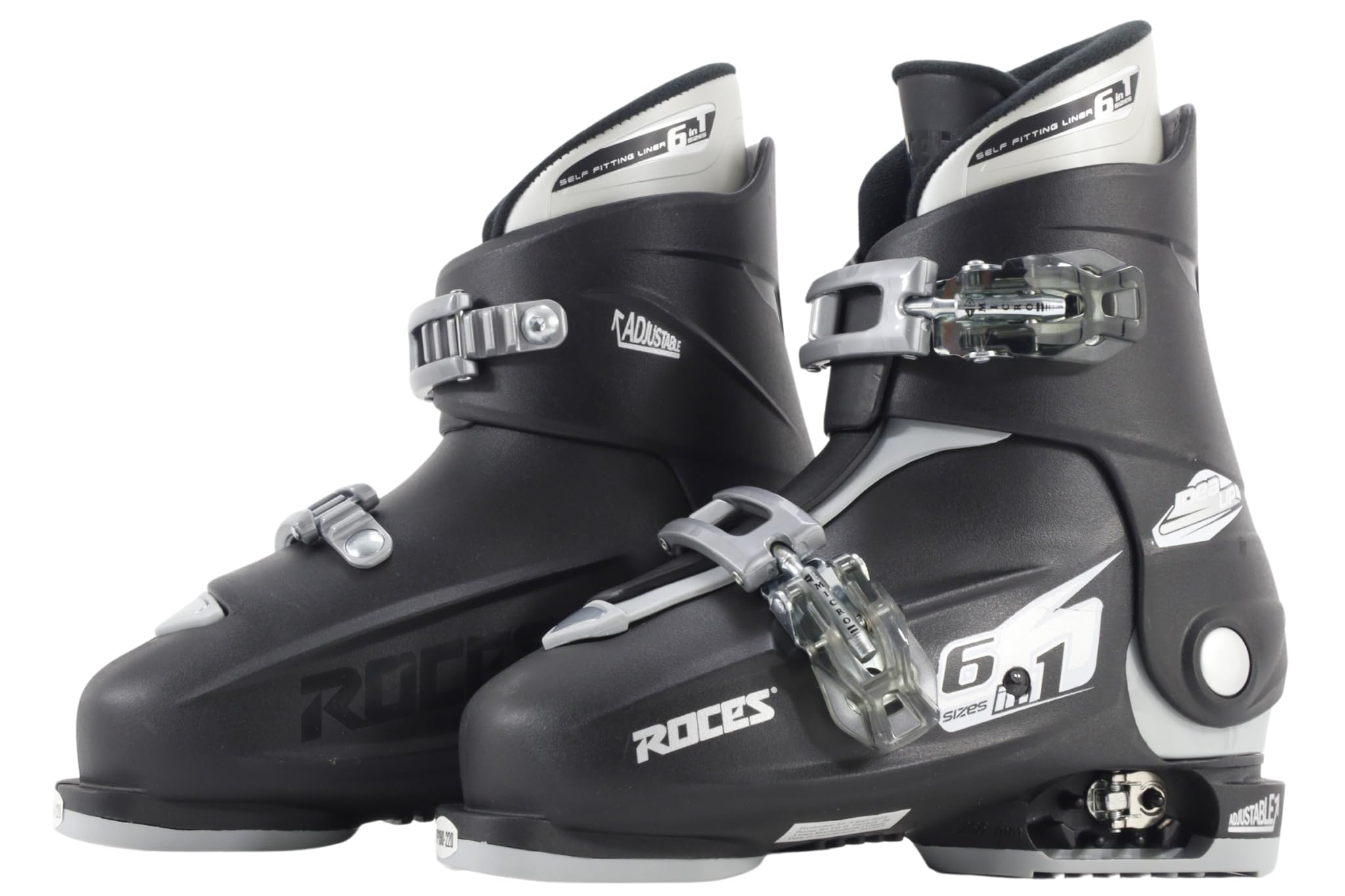 Chaussure Ski Enfant Roces Idea Up Taille Réglable Noir Taille