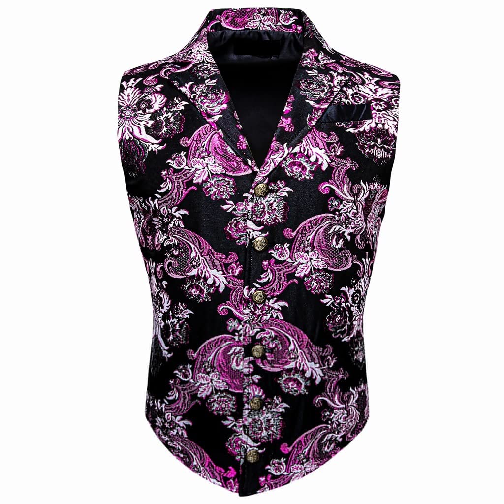 Gilet rouge homme pour mariage et grandes occasions veste chic col V revers taille M
