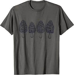 Morel Mushrooms Hunters Vintage Retro Gift T-Shirt