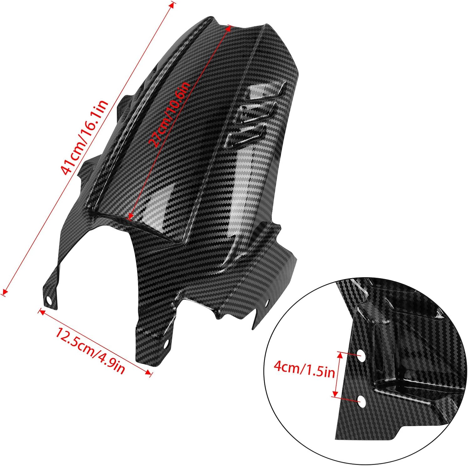 Motorcycle Mudguard Extender Extension Replacement for Yamaha MT07 MT 07 MT-07 2025 2026 Rear Mudguards Splash Guard