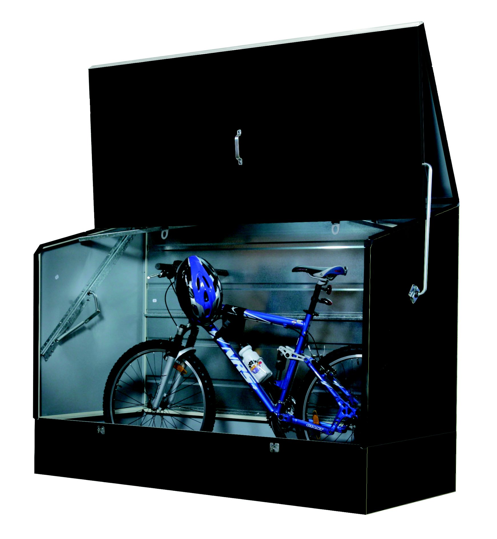 TRIMETALS Fahrradbox Grau, Außenmaße B196 x T89 x H133 cm