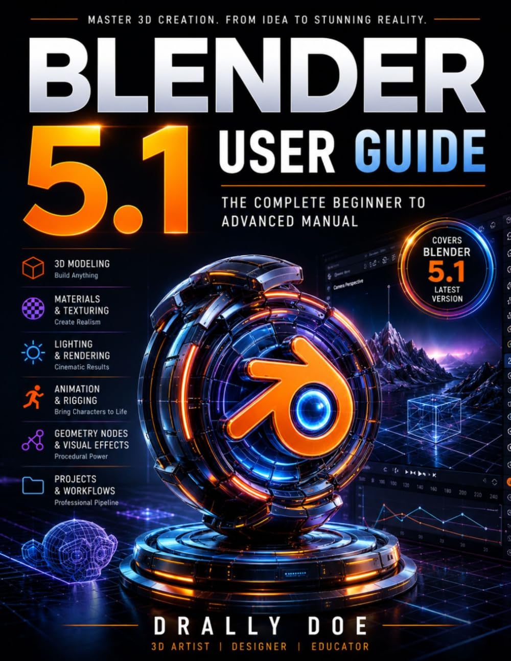 Blender 5.1 User Guide: The Complete Beginner to Advanced Manual.