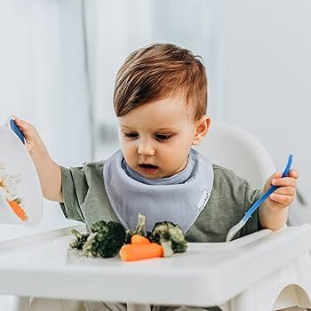 Ohbabyka 3PCS/Pack Baby Bibs Waterproof Infant Boys Girls Superbib With Pocket Reusable Baby Feeding Bibs