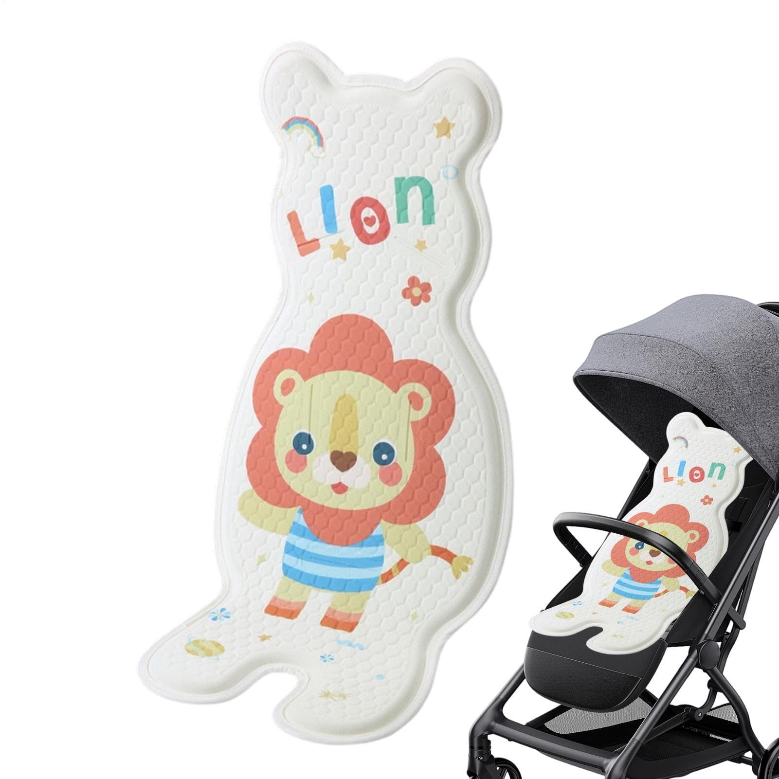 Almohadilla refrescante para sillita de coche,Forro de asiento infantil transpirable con efecto frío | Cojín refrescante | De Viaje, Playa, Camping, Parque, Exterior, Moisés, Silla