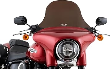 Slipstreamer T-239-12DS Replacement Sport Glide Windshields - 12in. - Dark Smoke Tinted