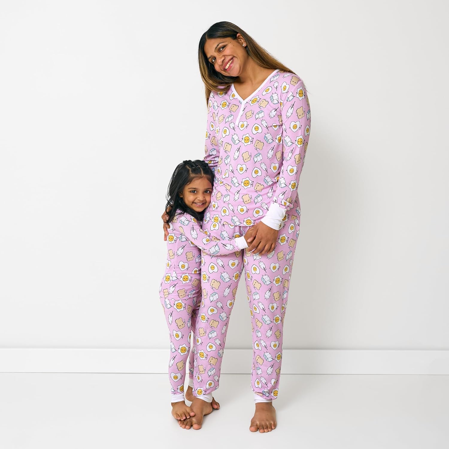 Little Sleepies Womens Pajama Top, Viscose from Bamboo, Henley Button Up Nursing PJs, Family Matching Pajamas for Women Set