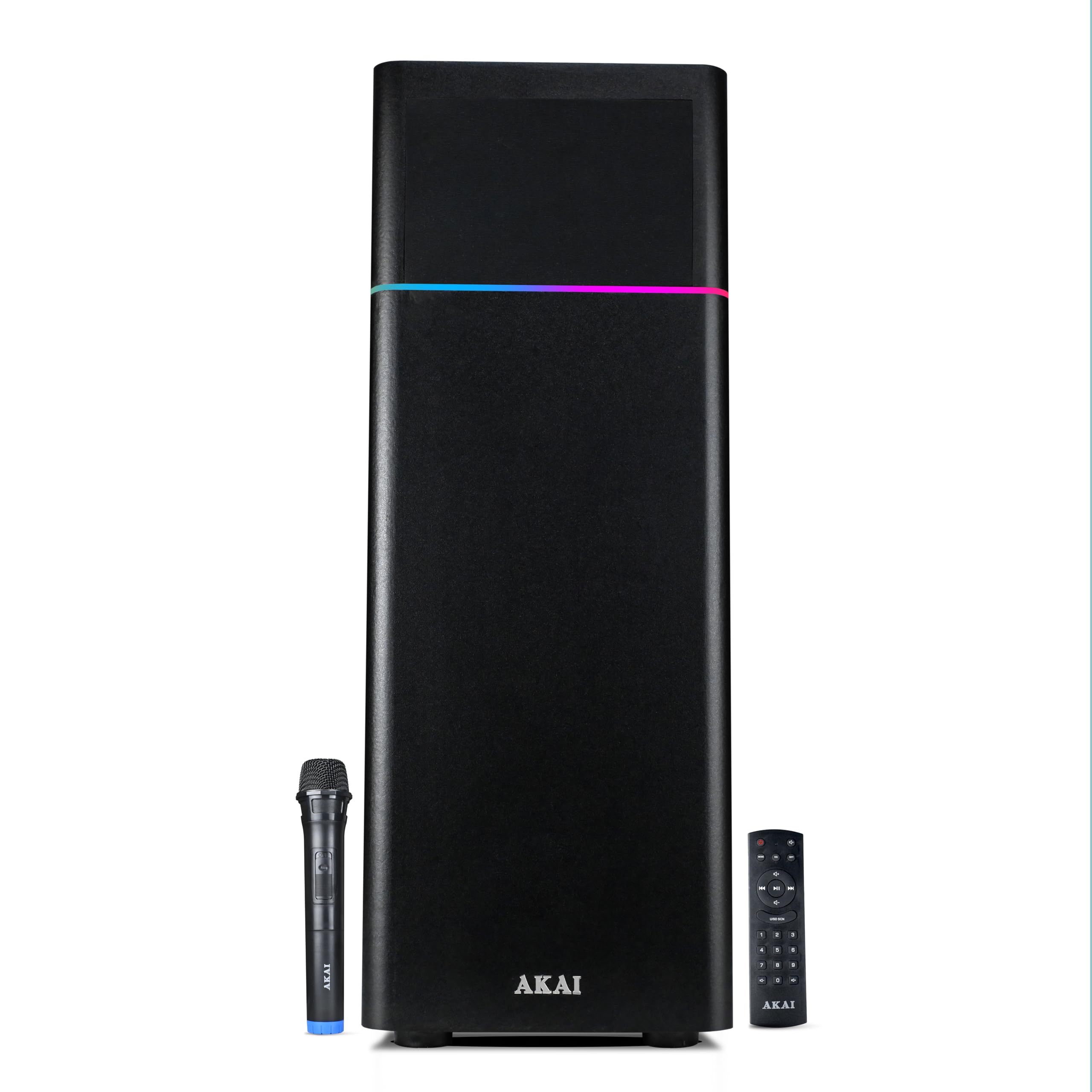 See full amazon price history chart for AKAI Ultraboom-60 High Bass Bluetooth Speaker with 60W RMS Output, Wireless Mic, Multicolour LED Lights, and Wooden Cabinet (Black) AKAI Ultraboom-60 High Bass Bluetooth Speaker with 60W RMS Output, Wireless Mic, Multicolour LED Lights, and Wooden Cabinet (Black) (B0D6NGW545) Amazon Price History, Amazon Price Tracker