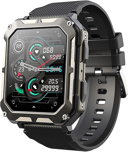 Njord Gear - Reloj inteligente indestructible, reloj inteligente militar para hombre, resistente al agua IP68 con llamada Bluetooth, reloj