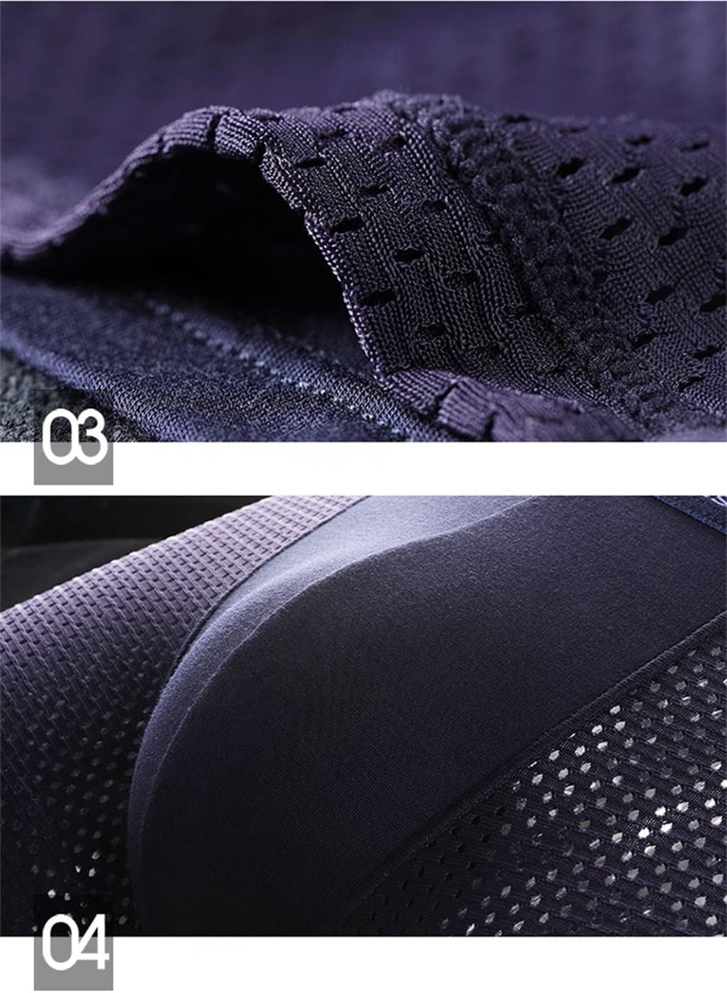 JSEIAJB 4 pieces/batch men's underwear with holes shorts men