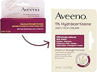 Vista 4 de Aveeno Crema Antipicor de Fuerza Máxima con 1% de Hidrocortisona, Triple Avena, Aloe y Vitamina E para el Alivio de la Picazón debida a Eccema