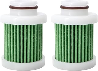 6D8-WS24A-00-00 Fuel Filter Compatible with Yamaha Marine Outboard 30hp-115hp F40A F50/T50 F60/T60 F70 F90 F115 2006 & Later Replaces 18-79799 (2 Pcs)