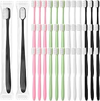 Vista 7 de Pinkunn 36 cepillos de dientes suaves micro nano a granel 20.000 nanofibra cepillo de dientes para dientes sensibles, adultos, familia, invitados