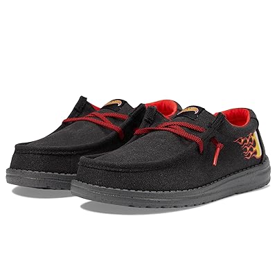 Hey Dude Kids Wally Hot Wheels Boys Shoes Black/Multi