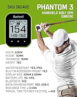 Vista 2 de Bushnell Phantom 2 - Telémetro GPS gris camuflaje con soporte magnético BITE y GreenView con paño de limpieza para lentes Wearable4U