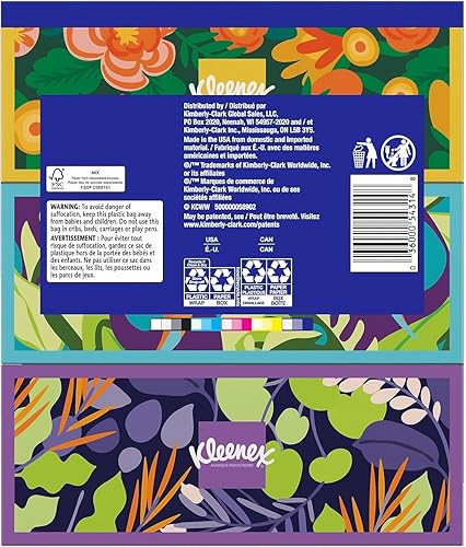 Miniatura 8 de Kleenex Pañuelos faciales ultra suaves, 3 cajas planas, 110 unidades (paquete de 3) (330 pañuelos en total)