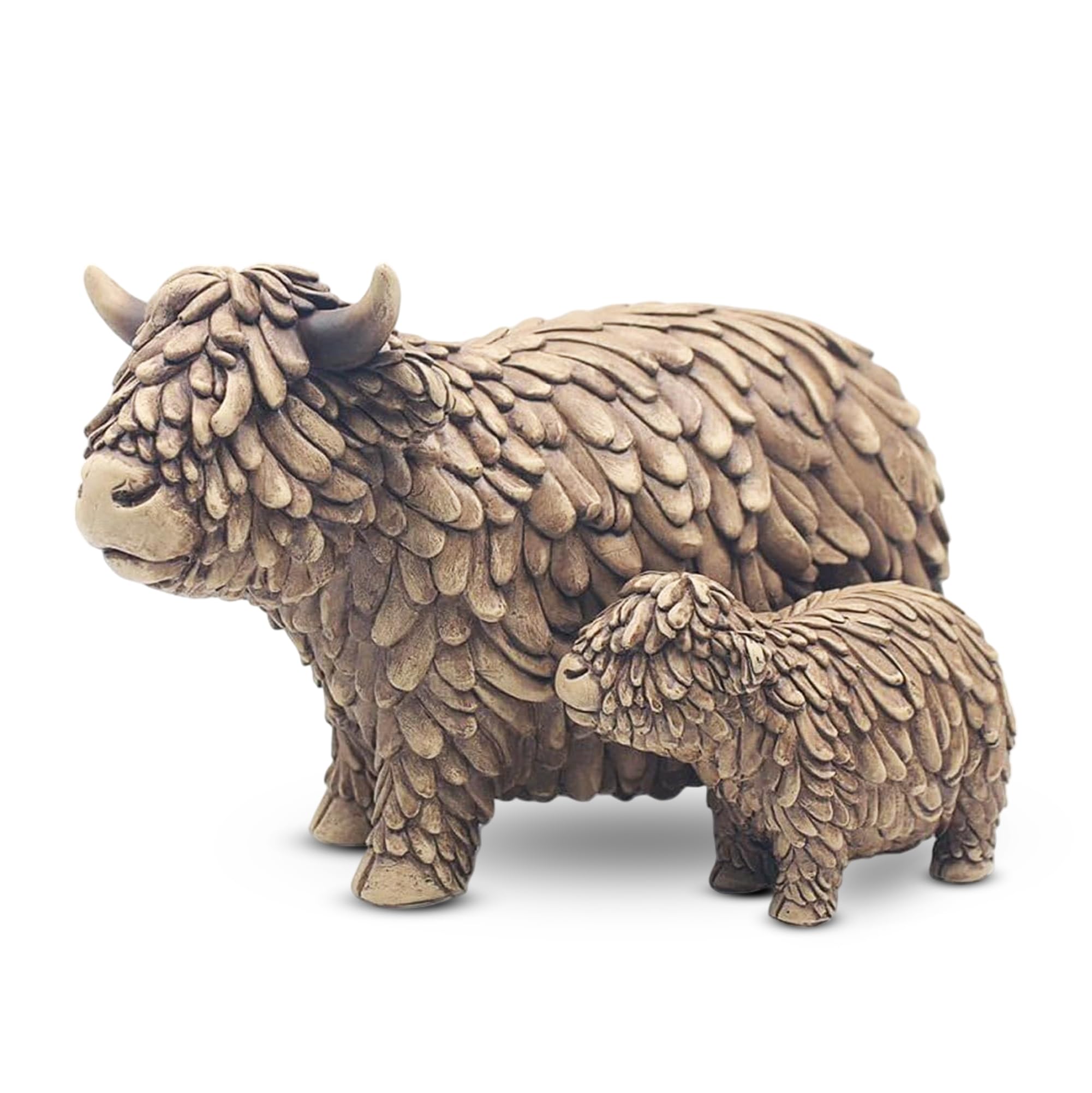 Lesser & Pavey Happy Highland, statuette di fiori di mucca delle Highland per la decorazione della casa, ornamenti ideali come regalo dell'amicizia per donne e uomini, grazioso centrotavola e