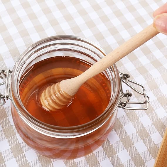 Wooden Honey Dipper Stick - Honey Spoon Honey Server Honey Stirrer Honey Wooden Dipper Wedding Party Gift Craft