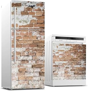 Buzdolabı ve Bulaşık Makinası Beyaz Eşya Sticker Kaplama Tuğla Duvar