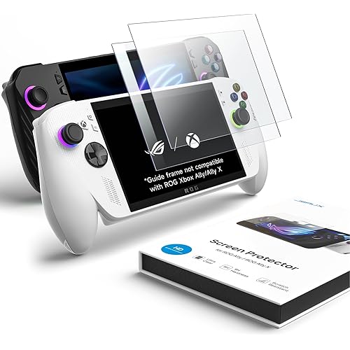 JSAUX Screen Protector for ROG Xbox Ally/ROG Xbox Ally X (2025) / ROG Ally 2-Pack, Ultra HD 9H Hardness Tempered Glass Protector, 7 inch Anti-Scratch Screen Protector for ROG Ally X