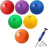 Vista 12 de GSE Games & Sports Expert Pelotas inflables para parque infantil, kickball, pelota de Dodge con rebote, balonmano. Ideal para 4 juegos de pelota