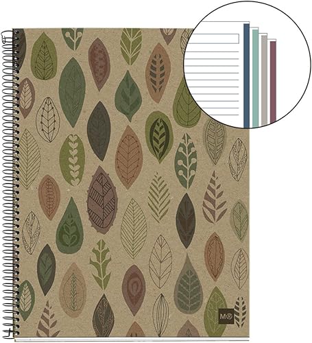 Miniatura 2 de Miquelrius 2936  Cuaderno 4 Cartón Reciclado ecojohas M (DIN A5, 5.827 x 8.268 in, 120 Hojas, 2.82 ozm, Hatching)