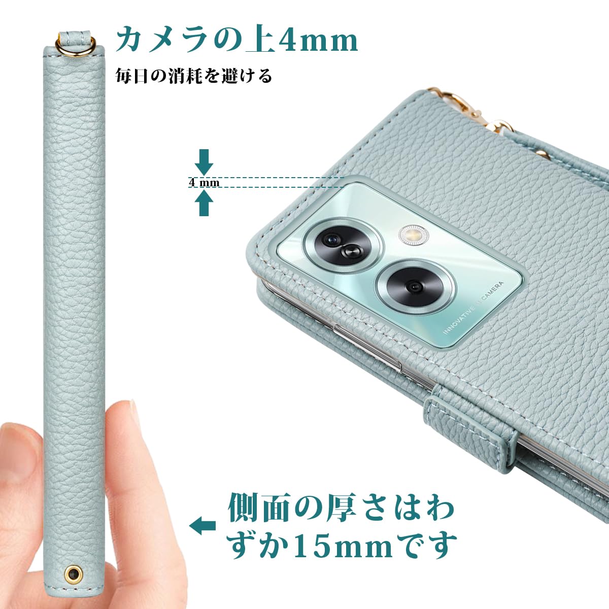 Amazon.co.jp: SZJAMIE OPPO A79 5G ケース 手帳型 A79 5G 手帳型