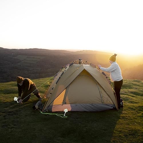 Miniatura 6 de Juego de 22 estacas que brillan en la oscuridad, estacas resistentes de 8 pulgadas para tienda de campaña, estacas de acero forjado galvanizado