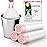 3 Gallon Small Trash-Bags Drawstring For Bathroom - White Plastic Mini Garbage Bags Unscented 60 Count 12 Liter Tiny Waste Basket Liners Kitchen Office Car Little Strong Thick Bulk Magesh