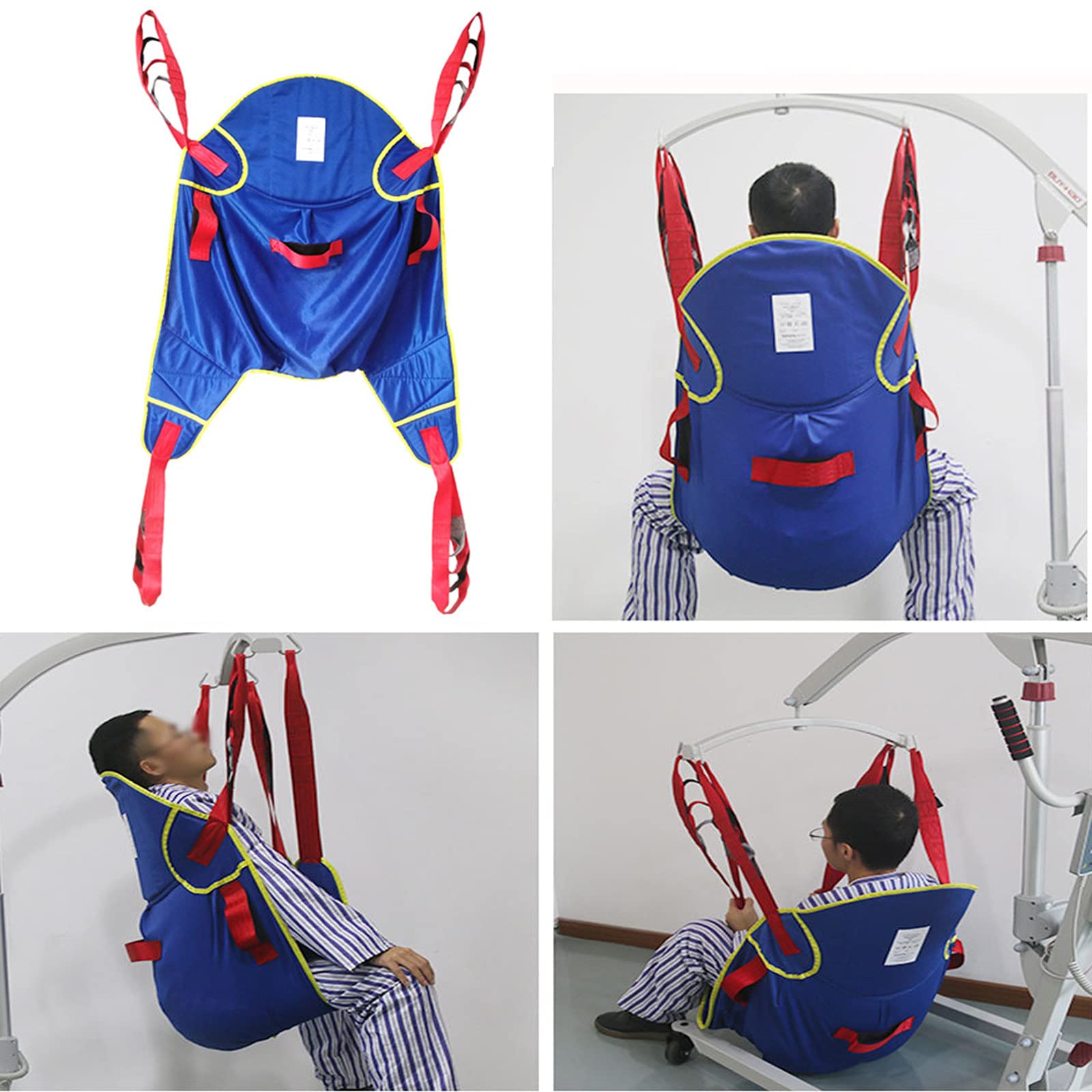 ArnéS ElevacióN Paciente Cuerpo Completo,GrúA de Paciente,Eslinga de ElevacióN con Altura Ajustable para EnfermeríA, Anciano,Discapacitado,Carga MáXima 230 Kg