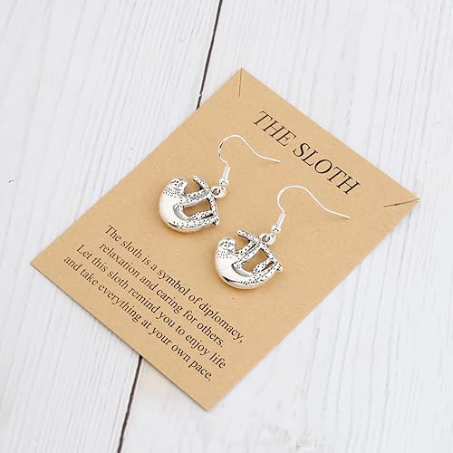 Miniatura 3 de MAOFAED Regalo de perezoso, colgante de perezoso, joyería para amante de los perezosos, regalo inspirador, pulsera de perezoso, regalo para ella,